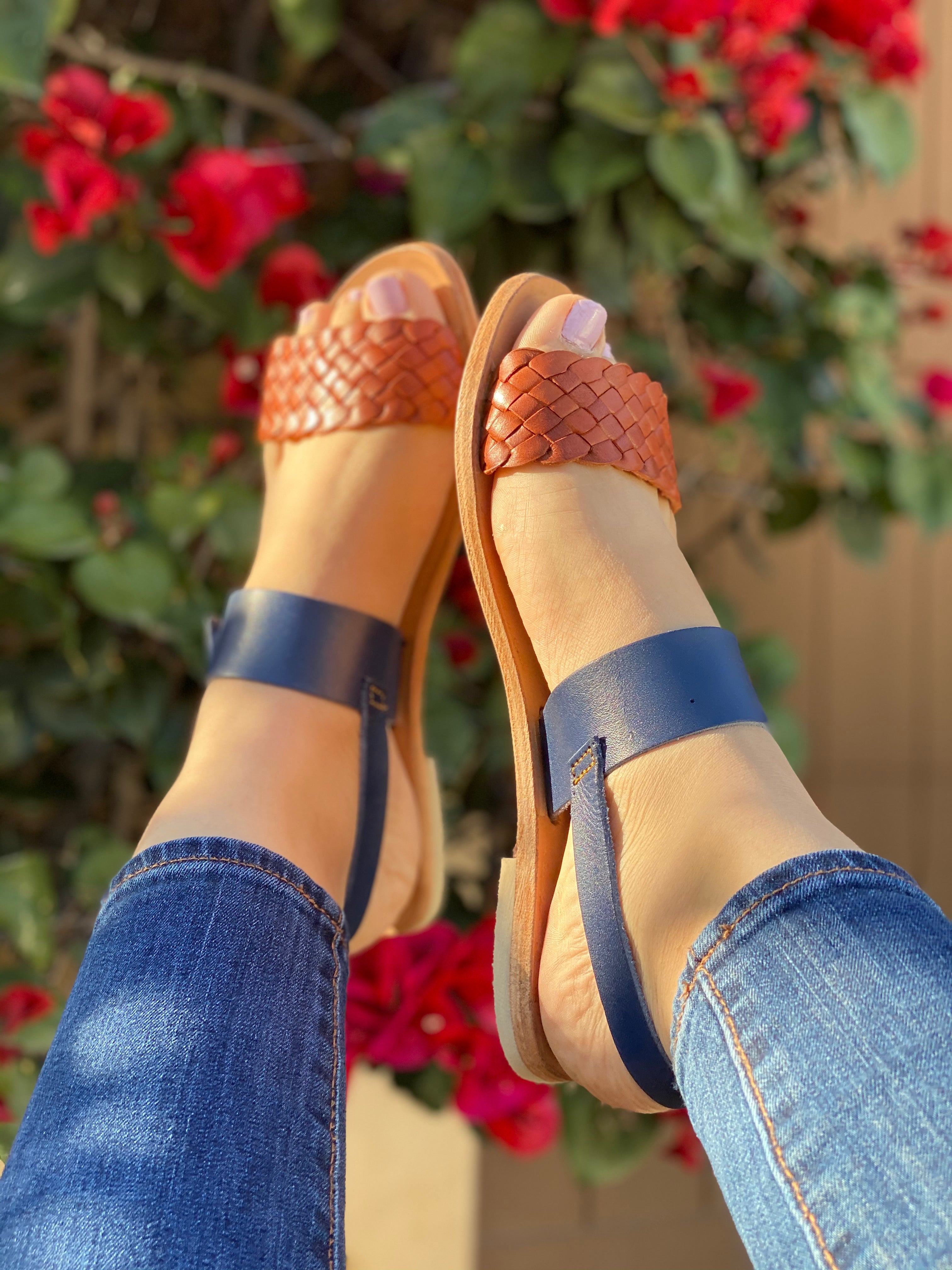 Agave Sandals- Blue