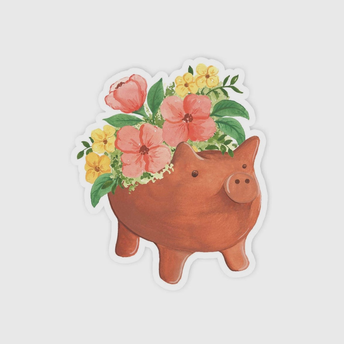 Mini Marranito Flower Pot Sticker