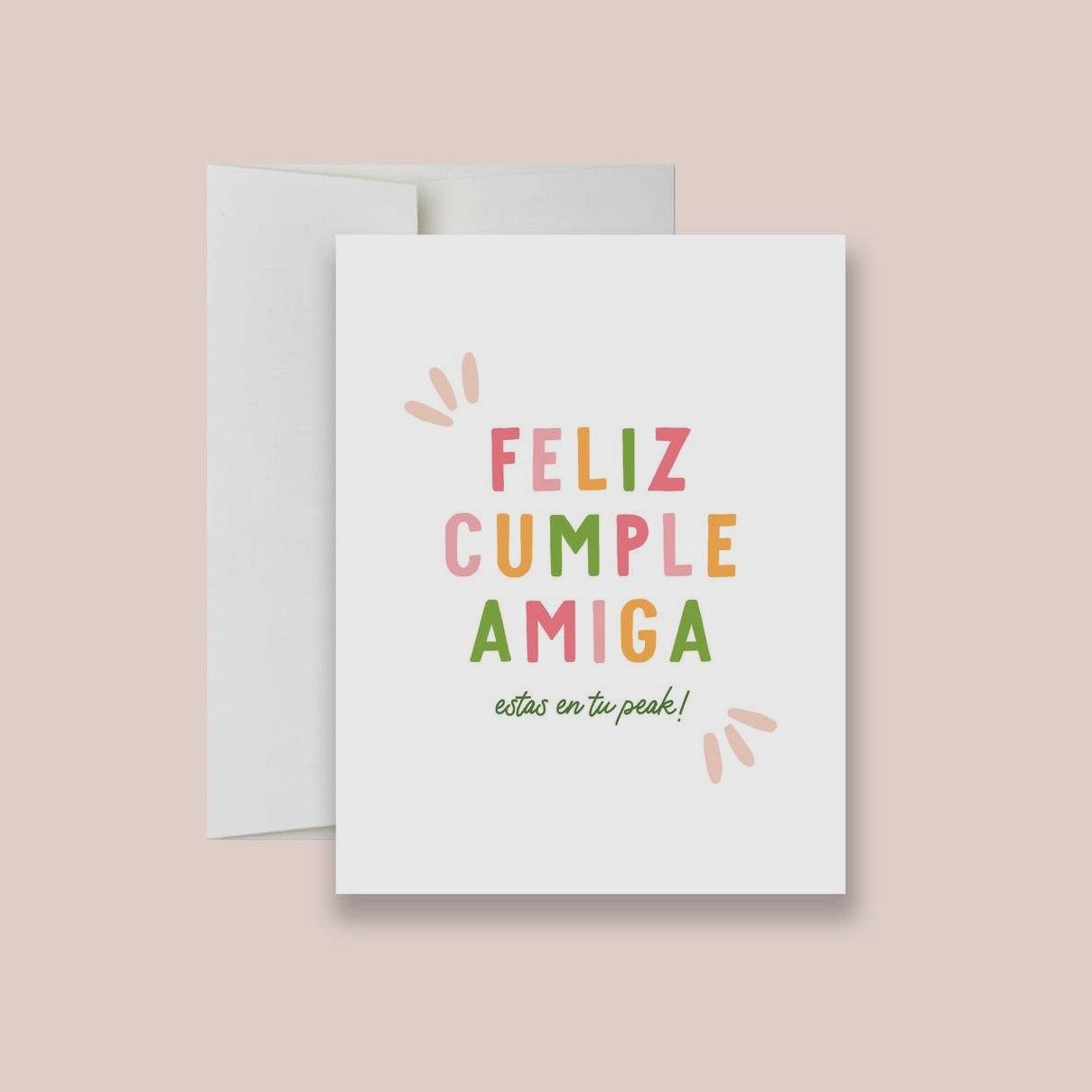 Feliz Cumple Amiga Birthday Card