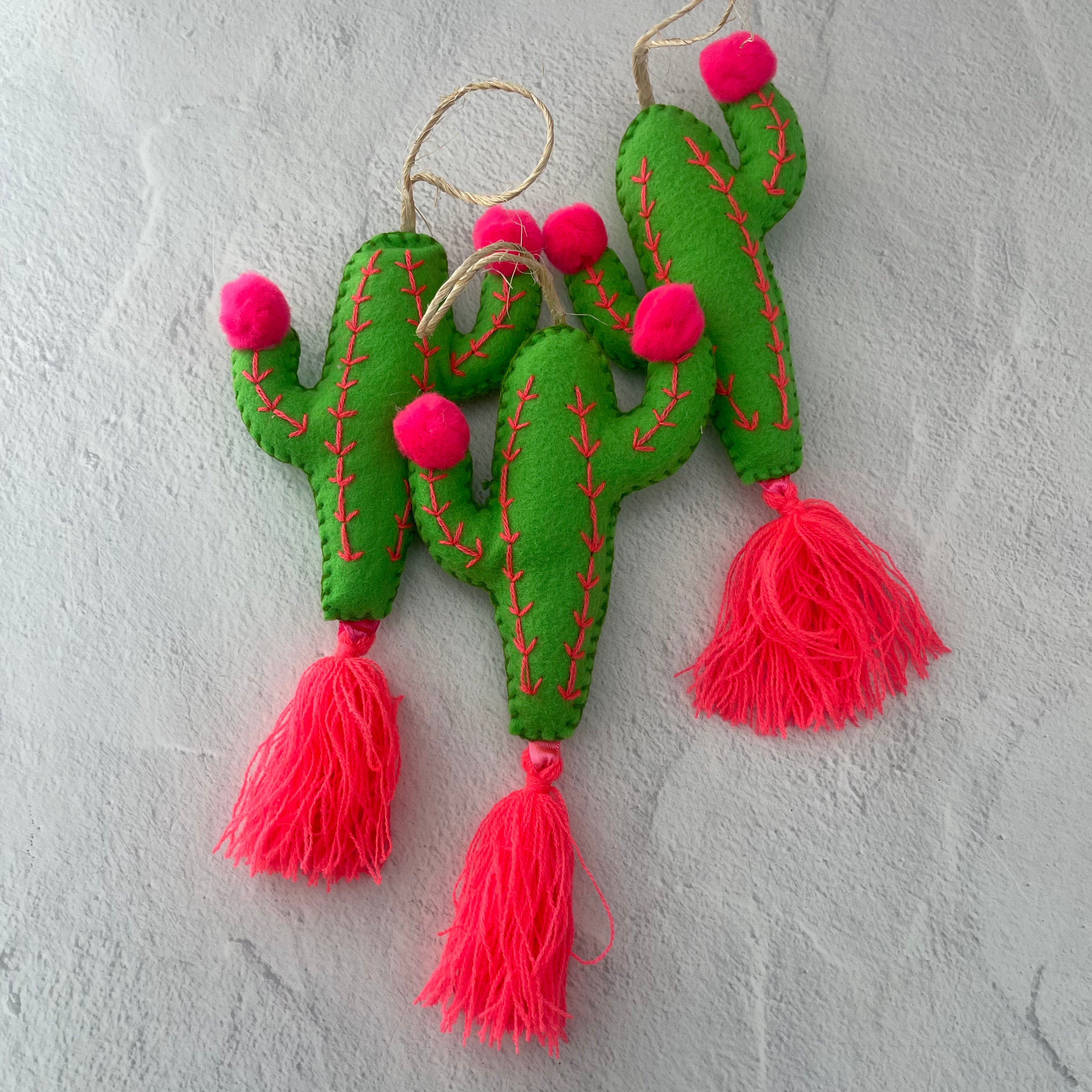 Cactus Felt Ornament