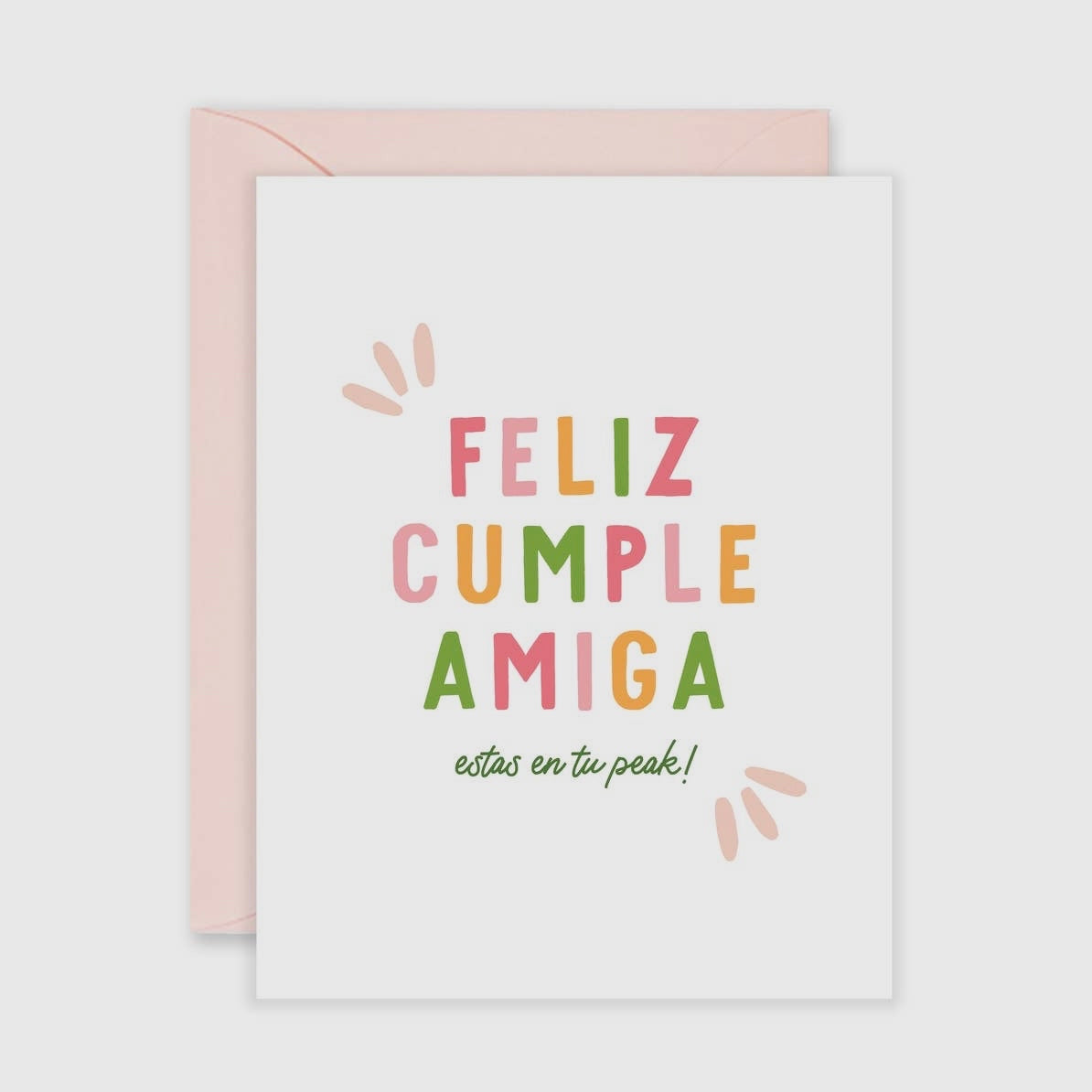 Feliz Cumple Amiga Birthday Card