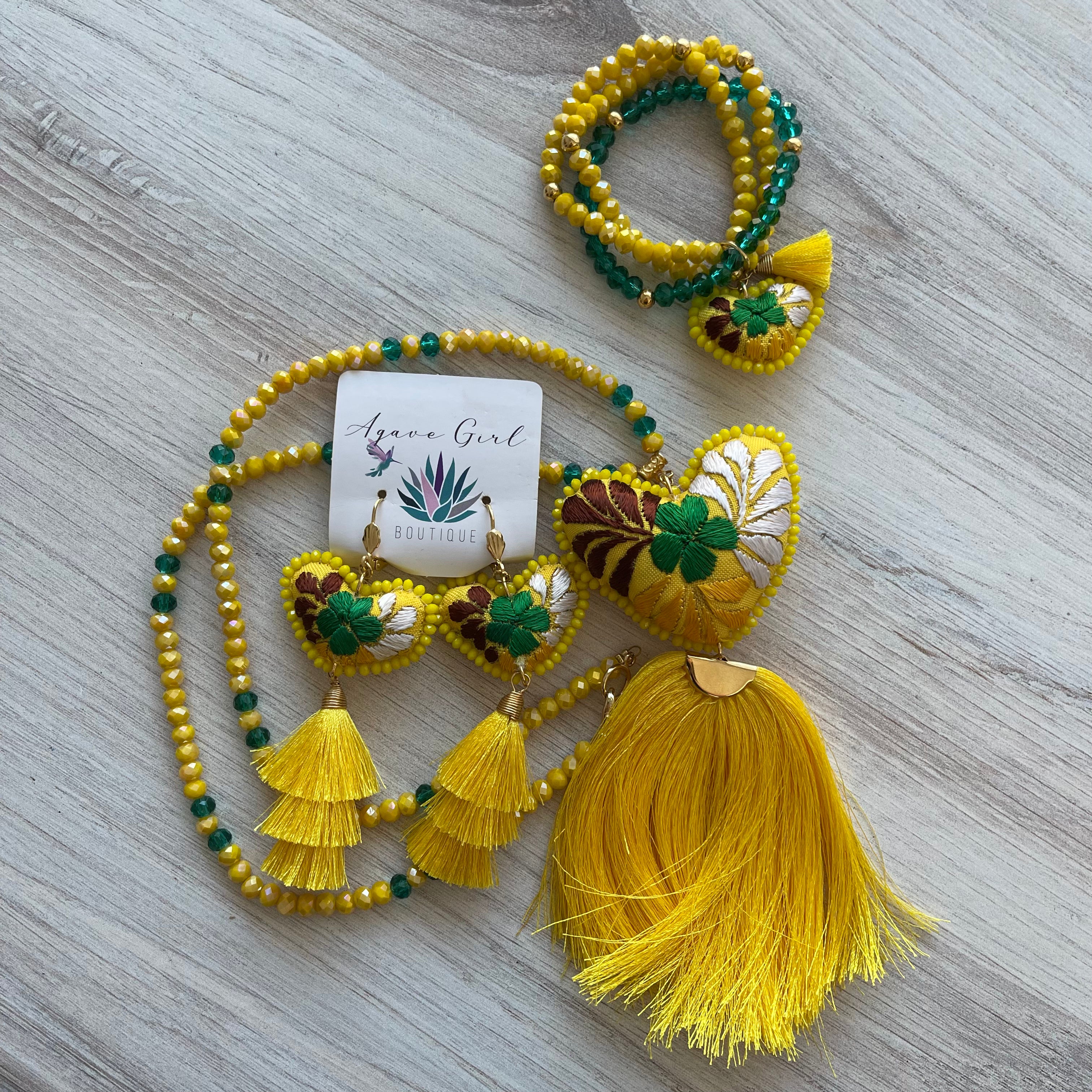 San Antonino Earring, Necklace & Bracelet Set