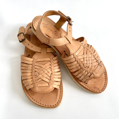 Lef Vachetta All Leather Crossover Womens Aravel Designer Sandal