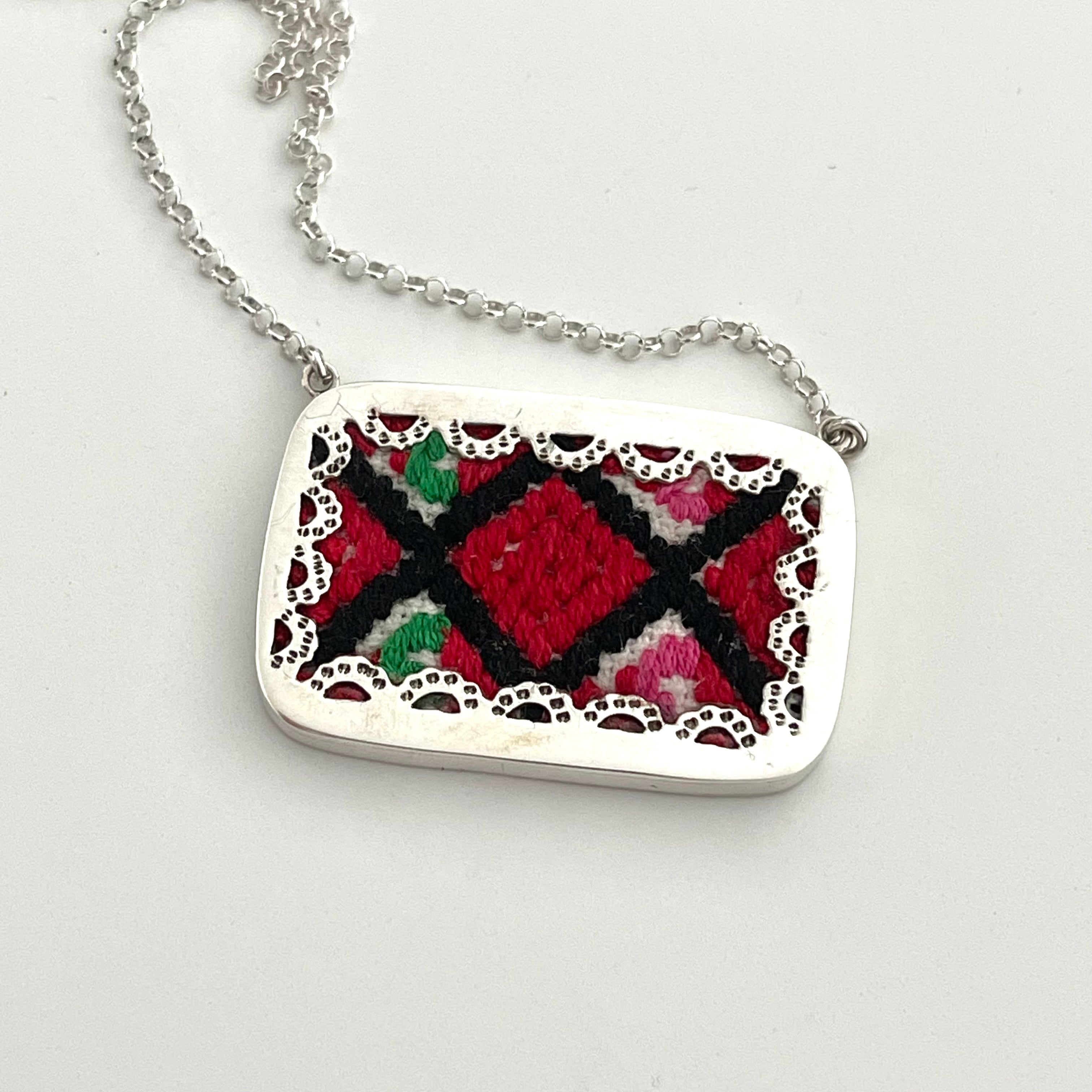 Chiapas Embroidery Necklace