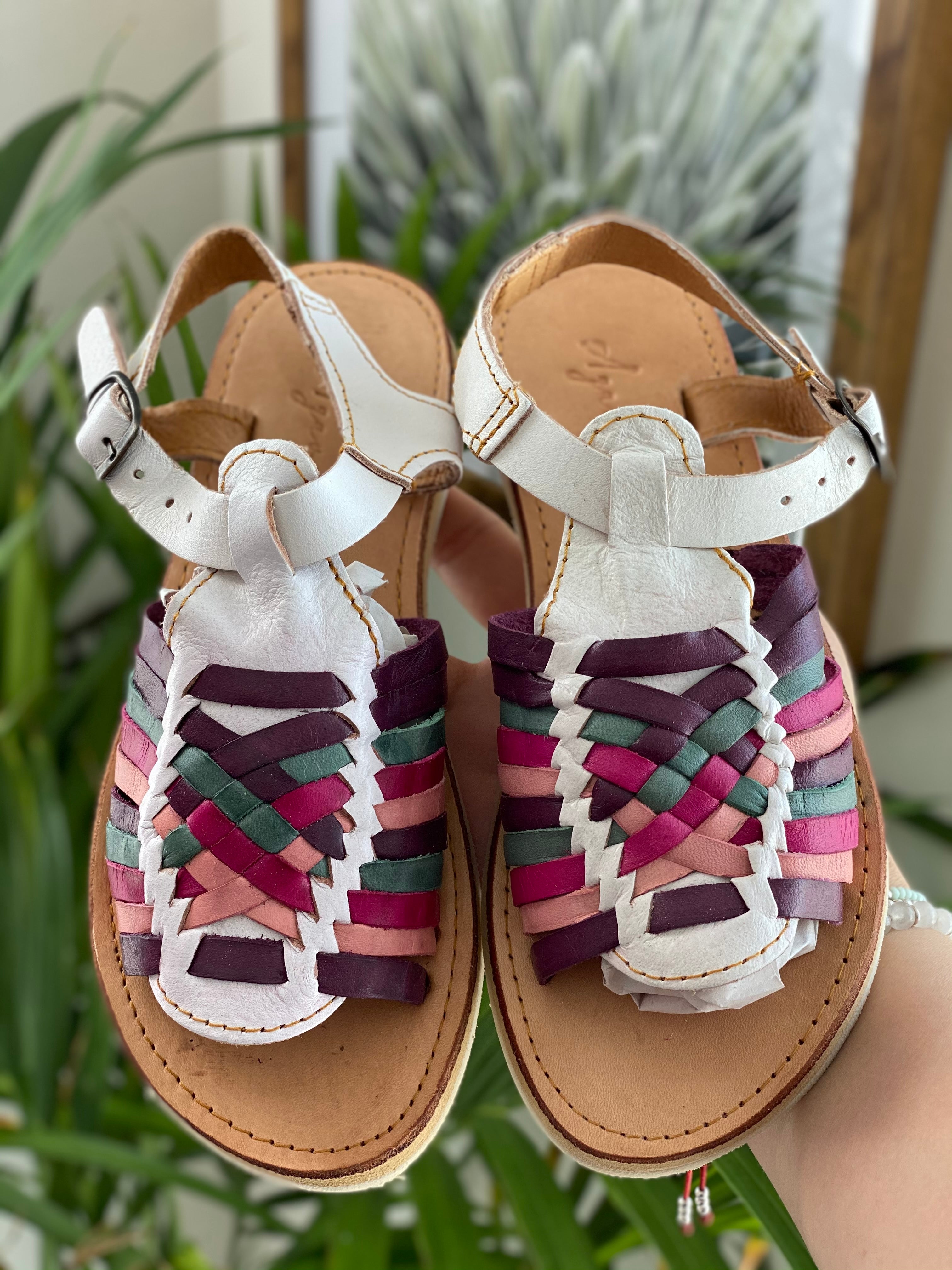 Evelyn Huaraches White Multi Color