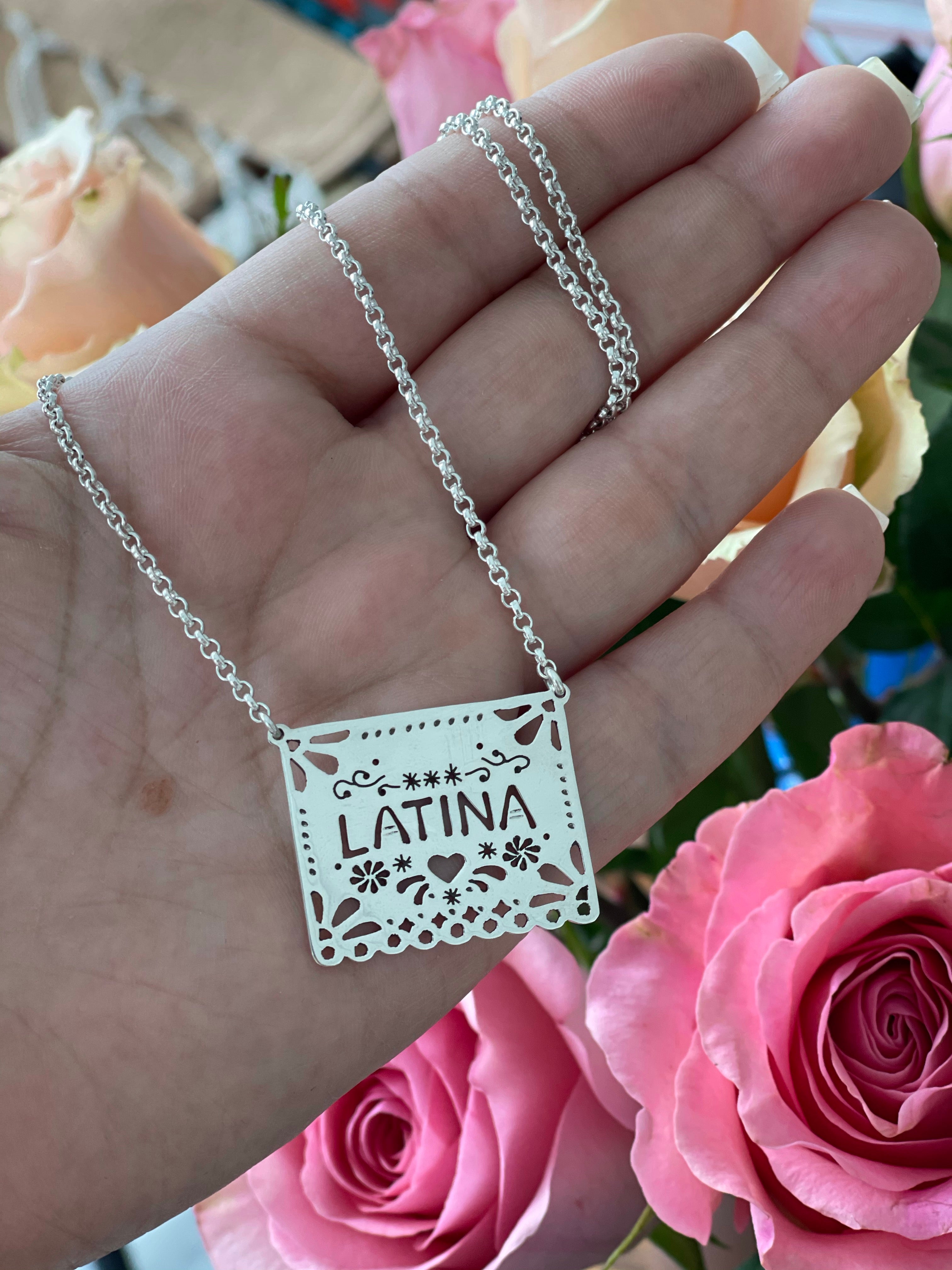 Latina Papel Picado Necklace