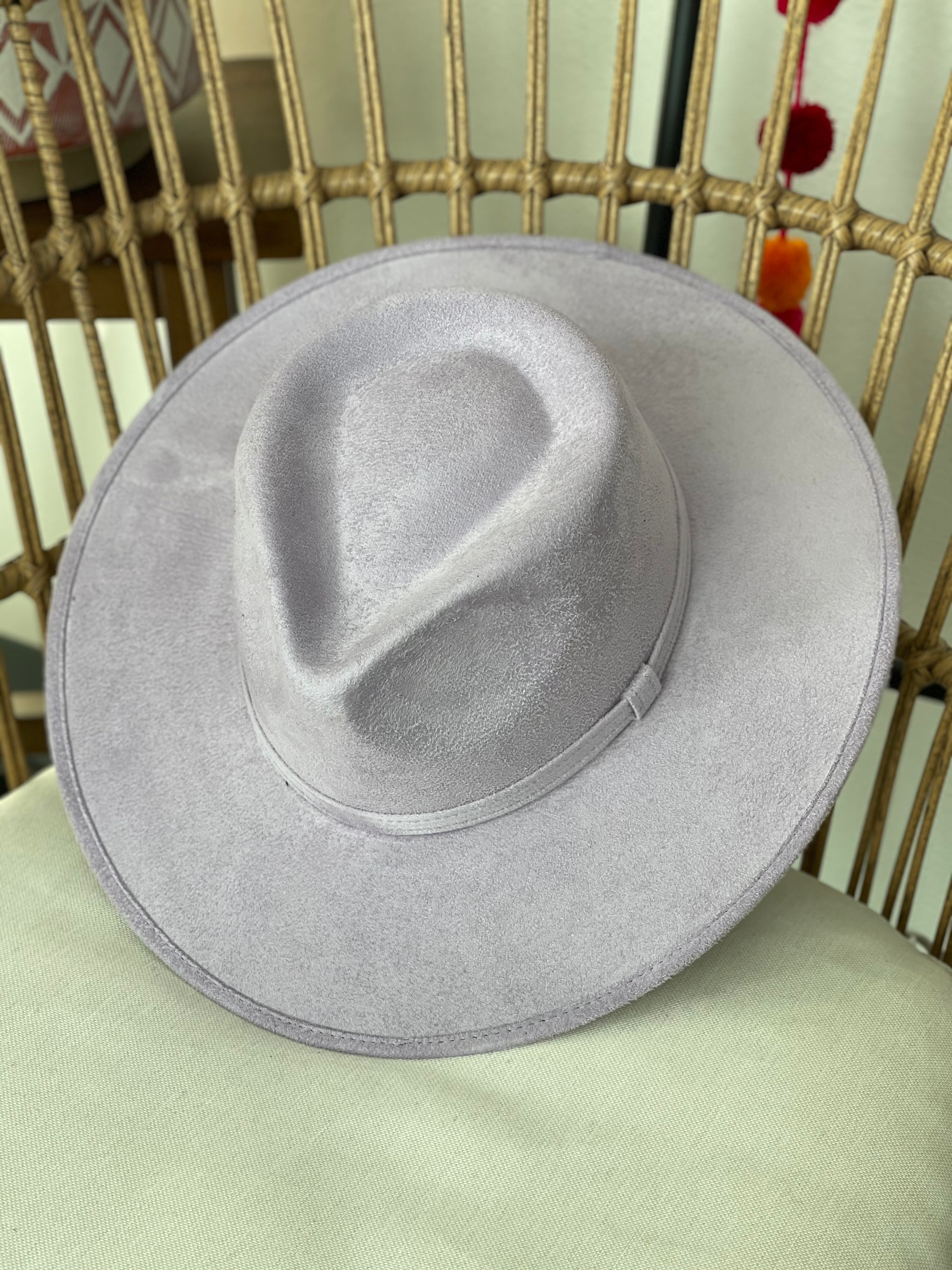 Faux Suede Gota Hat - Lavender