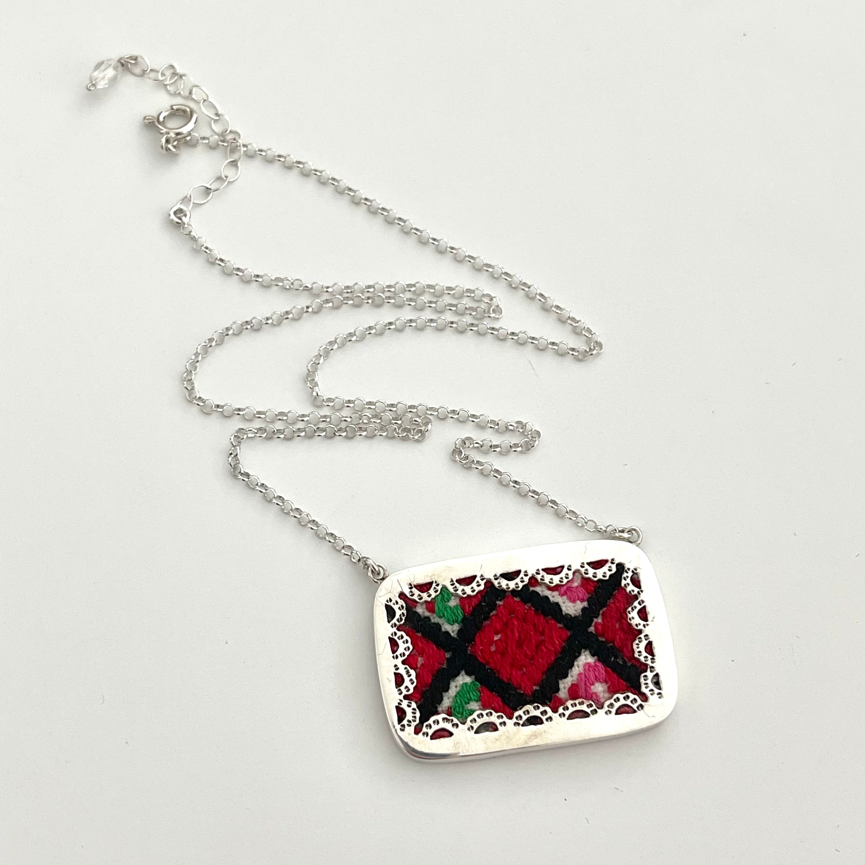 Chiapas Embroidery Necklace